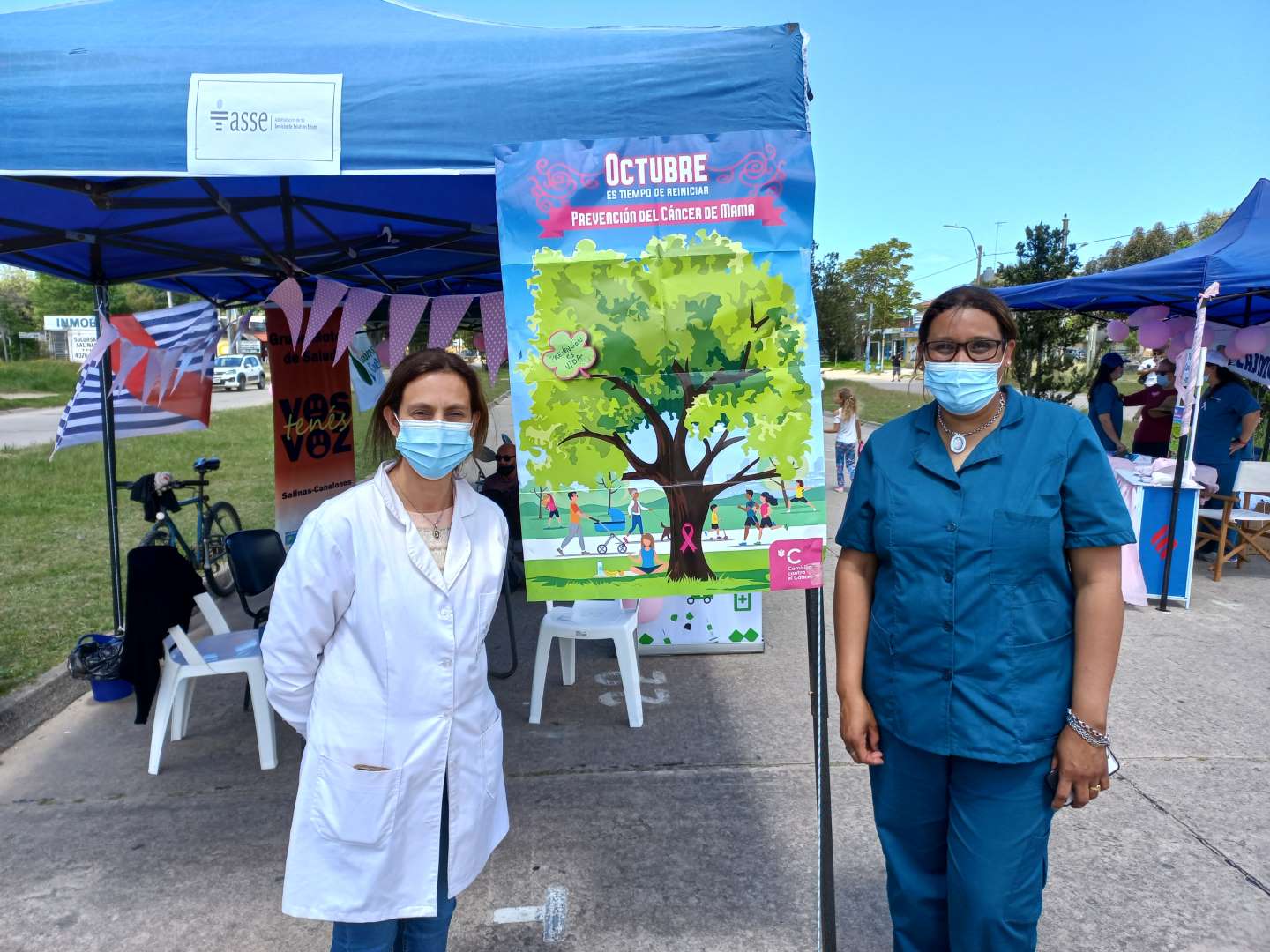 Salinas se sumó al las campañas contra el cáncer de mama