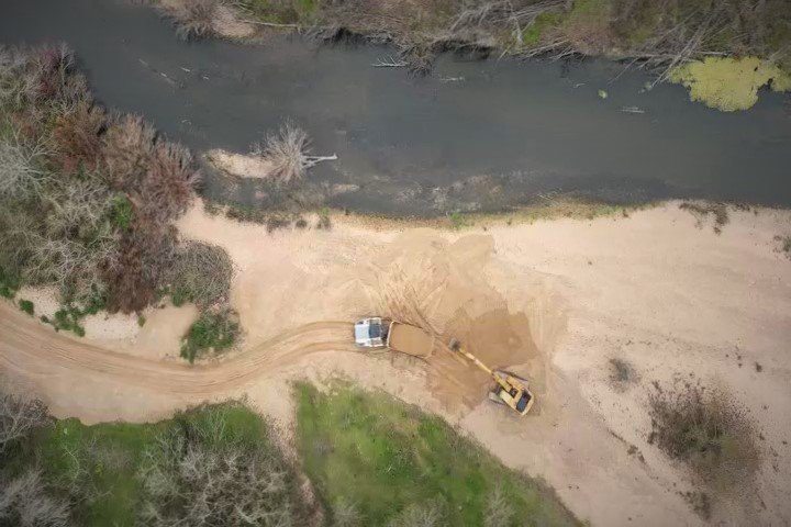 Nueva desviaciones clandestinas del Río Santa Lucía