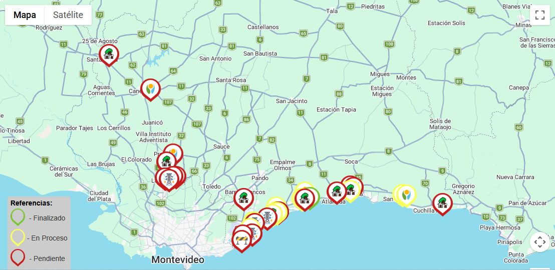 Árboles caidos y vivienda dañada saldo el temporal